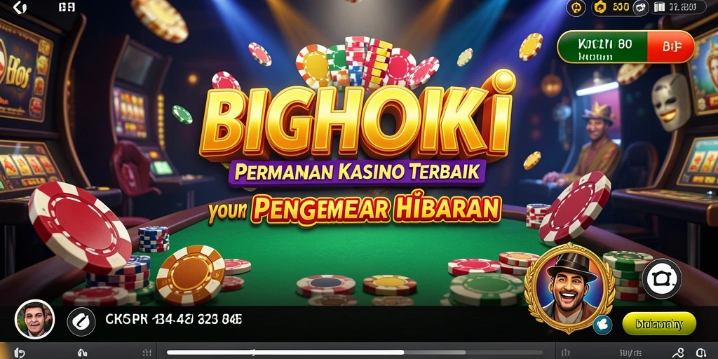 Tangkapan layar gameplay BIGHOKI menampilkan aksi seru permainan Kasino.