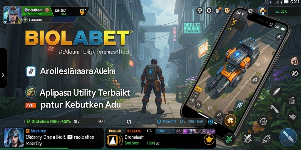Tampilan utama BIOLABET dengan berbagai fitur Utility.