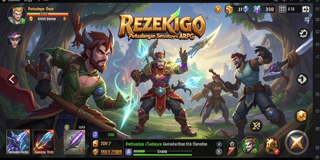 Tampilan gameplay mendebarkan dalam <strong>REZEKIGO</strong> dengan aksi seru dan petualangan epik.