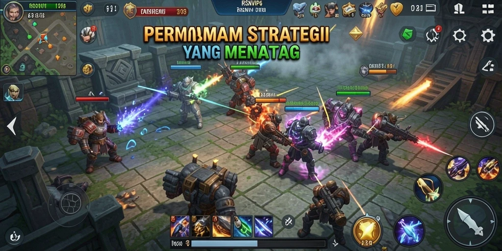 Tangkapan layar utama RSNVIP6 menunjukkan aksi strategis yang mendebarkan.