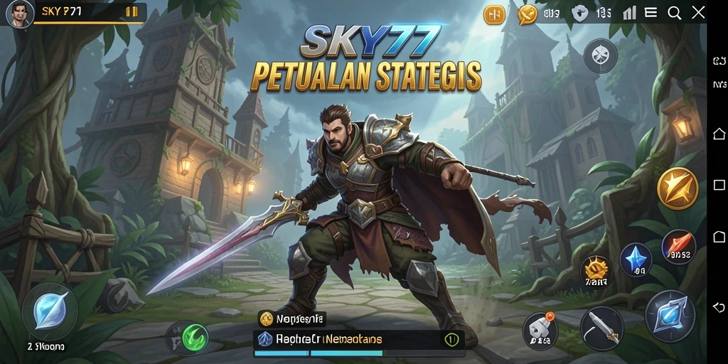 Tampilan aksi strategi yang mendebarkan di SKY77.