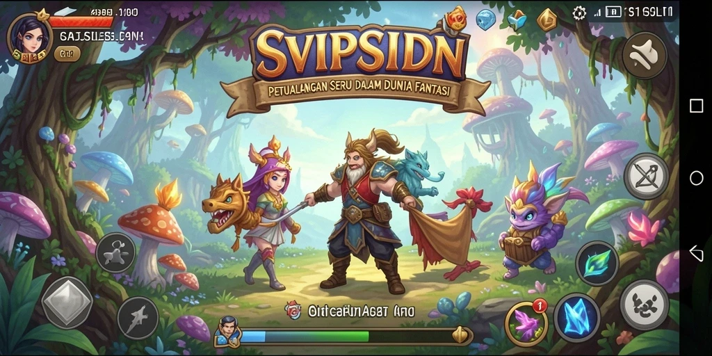 Tangkapan layar menunjukkan gameplay petualangan yang mendebarkan di SVIPSIDN.