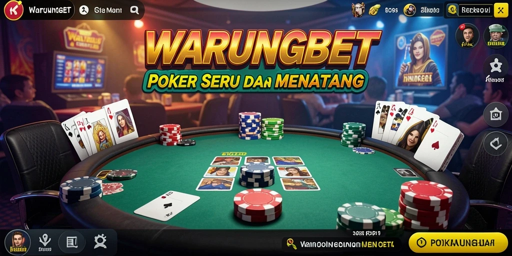 Screenshot gameplay WARUNGBET yang menunjukkan keseruan bermain Poker.