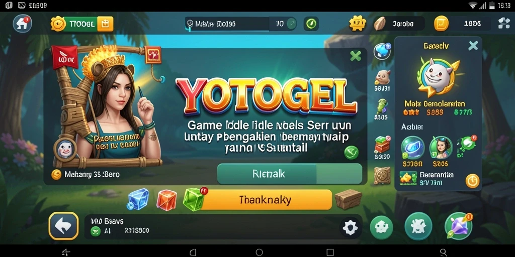 Tampilan gameplay utama YOTOGEL yang menarik dan seru.
