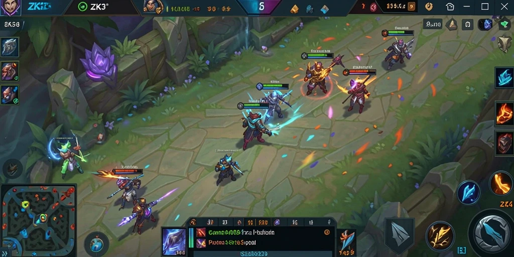 Gameplay seru di ZK3 dengan strategi tim yang mendebarkan.